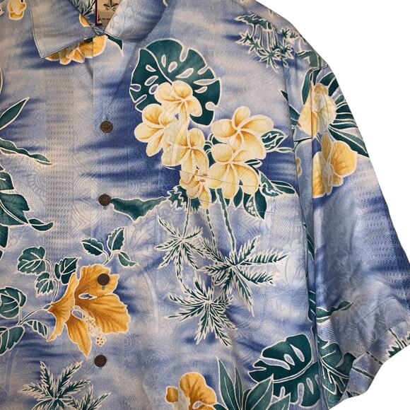 TOMMY BAHAMA Men’s Button Down Casual Silk Shirt Size M - Picture 5 of 8